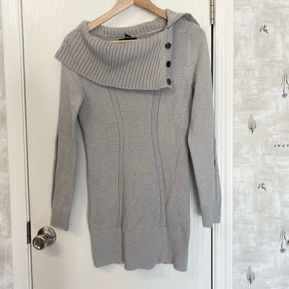 Style & Co Metallic Shimmer Tunic Sweater